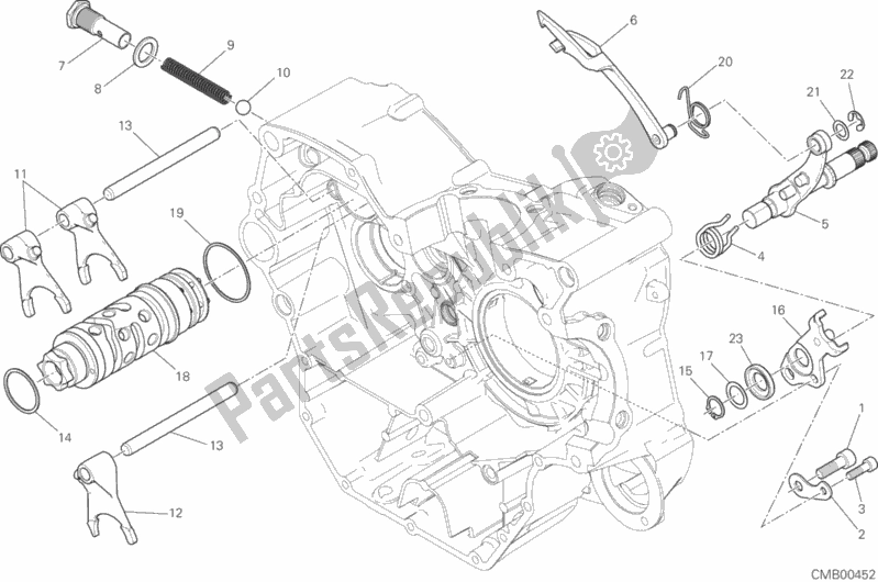 All parts for the Shift Cam - Fork of the Ducati Scrambler Icon Brasil 803 2016